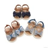Giày sandal quai dán bèo/nơ cho bé gái