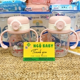 Bình tập uống chống sặc có tay cầm Kichi 350ml