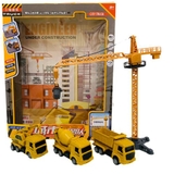 Bộ đồ chơi xe tháp cẩu công trình xây dựng cho bé