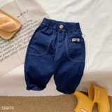 Quần kaki dài dáng âu linen trần chỉ nổi