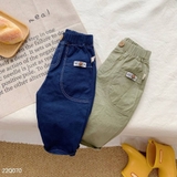 Quần kaki dài dáng âu linen trần chỉ nổi