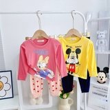 Bộ dài Minky Mom in hình hoạt hinh cho bé