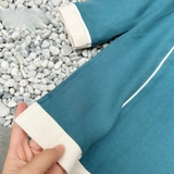 Set áo dài thêu bạch hạc trắng hoa