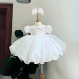 Váy công chúa tay nụ hồng