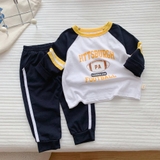 Bộ cotton thu đông dài tay cho bé