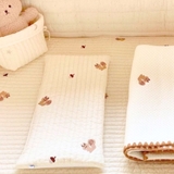 Gối cotton thoáng khí thêu họa tiết