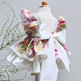 Đầm hoa Lolita cánh tiên kem Turban cho bé