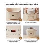 Nồi nấu chậm Bear 1.6L bản hình vuông SB-NNC16