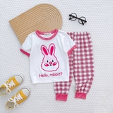 Bộ Minky Mom quần caro thun lạnh