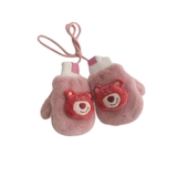 Găng tay lông thỏ gấu dâu Hàn Quốc