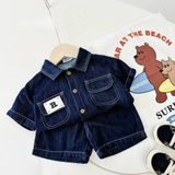 Set jean phối 2 túi bé trai