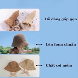 Nón cối mềm phối dây ren
