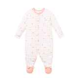 Bộ liền dài tất Nous màu in họa tiết hồng