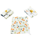 Set 5 khăn xô sữa organic Baby Bee cao cấp