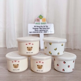 Thố sứ đựng đồ ăn dặm cho bé phong cách Hàn Quốc