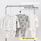 Đồ bộ cho bé xuất dư cotton