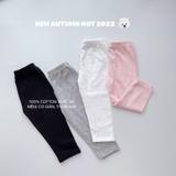 Quần dài legging màu trơn hàng xuất