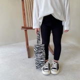 Quần dài legging màu trơn hàng xuất