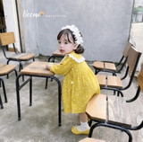 Đầm xoè babydoll hoa nhí