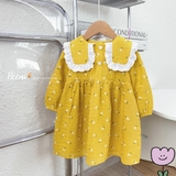 Đầm xoè babydoll hoa nhí