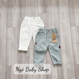 Quần dài kaki trơn 4 màu size nhí