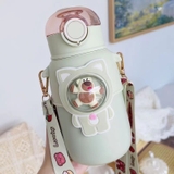 Bình nước giữ nhiệt gấu bằng thép không gỉ 316 cao cấp