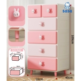 Tủ nhựa gấu thỏ cho bé FINLEY ngăn kéo 5 tầng