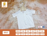 Áo sơ sinh cài giữa tay ngắn Babiboo