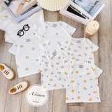 Bộ cộc hoạ tiết cài vai Akimom