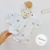 Bộ cộc hoạ tiết cài vai Akimom