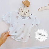 Bộ cộc hoạ tiết cài vai Akimom