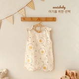 Túi ngủ xô muslin mùa hè cho bé