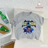 Áo phông cotton hình siêu nhân cho bé trai