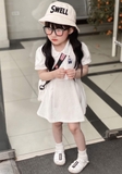 Váy polo bé gái ngắn tay cổ bẻ đuôi cá
