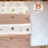 Gối cao su non thêu hình gấu thỏ Bunny