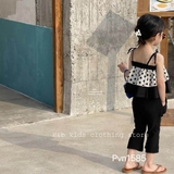 Set bộ 2 dây 2 tầng áo rộng quần ống tăm loe xẻ tà