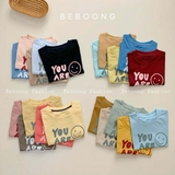 Áo sát nách tay hến smile cho bé