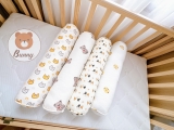 Gối ôm cho bé Bunny vải xô muslin organic cao cấp