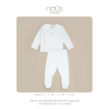 Set áo và quần liền tất màu xanh Nous hình ngựa gỗ