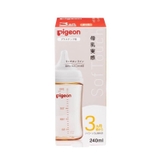Bình sữa Pigeon Softouch PPSU Plus cổ trắng thế hệ 3