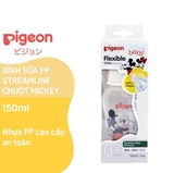 Bình sữa PP Streamline Pigeon hình chuột mickey
