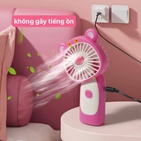 Quạt tích điện gấu dâu dễ thương
