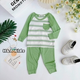 Bộ TDQD phối túi kẻ sọc Minly baby