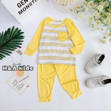 Bộ TDQD phối túi kẻ sọc Minly baby