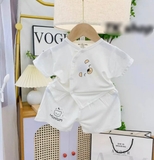 Bộ cộc tay cúc lệch Minium