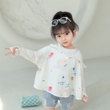 Áo khoác chống tia UV vải lụa cánh dơi cho bé