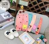 Quần legging lửng chất tăm in hình cho bé