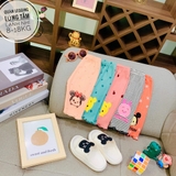 Quần legging lửng chất tăm in hình cho bé