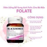 Viên uống bổ sung Acid folic Blackmores Folate