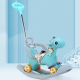 Xe ngựa bập bênh 4 in 1 có tay đẩy